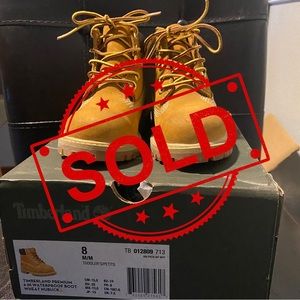 Timberland Classic 6" WP Boot, Toddler Size 8M Wheat